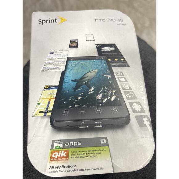 HTC EVO 4G / PC36100 - Black ( Sprint ) Android Smartphone - Picture 2 of 2